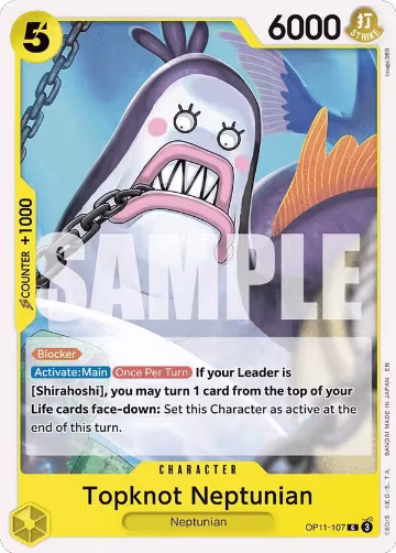 Topknot Neptunian (OP11-107), A Fist of Divine Speed — One Piece card price
