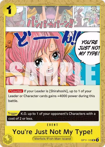 You're Just Not My Type! (OP11-115), A Fist of Divine Speed — One Piece card price