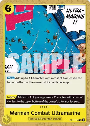 Merman Combat Ultramarine (OP11-116), A Fist of Divine Speed — One Piece card price