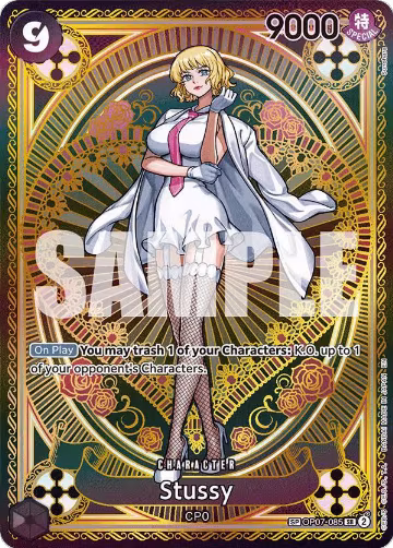 Stussy (SP) (OP07-085), A Fist of Divine Speed — One Piece card price