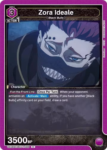 Zora Ideale (UE08BT/BCV-1-008), Black Clover — Union Arena card price