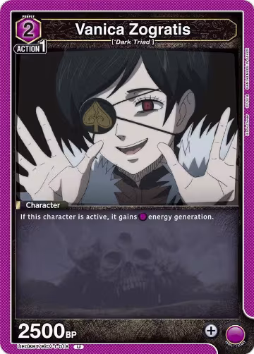 Vanica Zogratis (018) (UE08BT/BCV-1-018), Black Clover — Union Arena card price