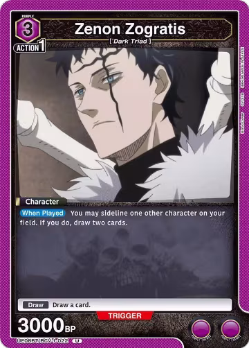 Zenon Zogratis (022) (UE08BT/BCV-1-022), Black Clover — Union Arena card price