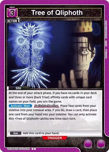 Tree of Qliphoth (UE08BT/BCV-1-028), Black Clover — Union Arena card price