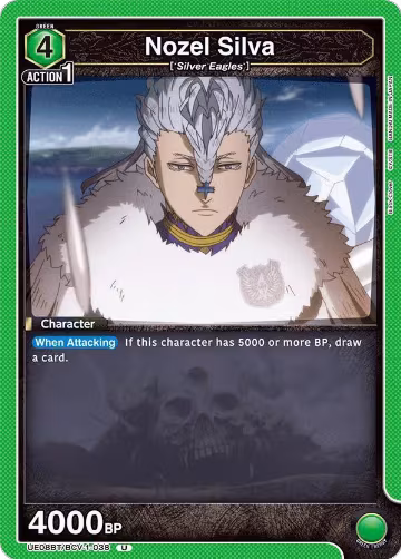 Nozel Silva (UE08BT/BCV-1-038), Black Clover — Union Arena card price