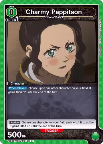 Charmy Pappitson (048) (UE08BT/BCV-1-048), Black Clover — Union Arena card price
