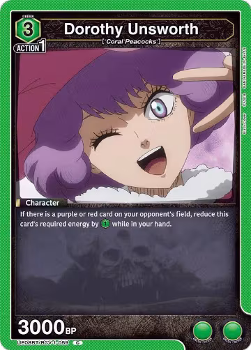 Dorothy Unsworth (UE08BT/BCV-1-059), Black Clover — Union Arena card price