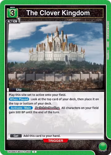 The Clover Kingdom (UE08BT/BCV-1-063), Black Clover — Union Arena card price