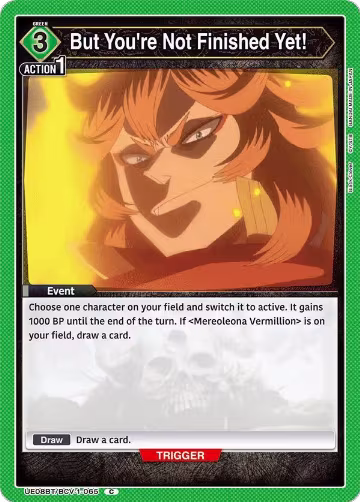 But You're Not Finished Yet! (UE08BT/BCV-1-065), Black Clover — Union Arena card price