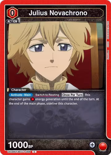 Julius Novachrono (068) (UE08BT/BCV-1-068), Black Clover — Union Arena card price