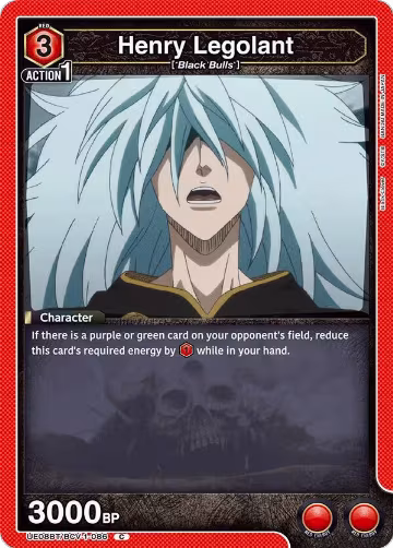 Henry Legolant (UE08BT/BCV-1-086), Black Clover — Union Arena card price