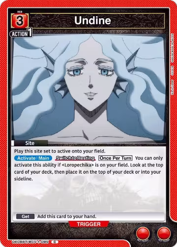 Undine (UE08BT/BCV-1-095), Black Clover — Union Arena card price