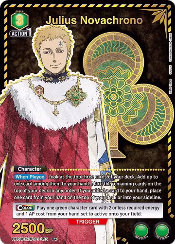 Julius Novachrono (035) (R*) (UE08BT/BCV-1-035), Black Clover — Union Arena card price