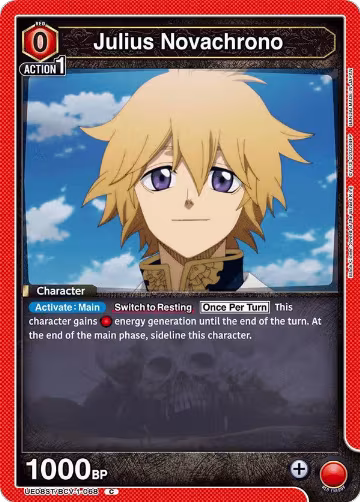 Julius Novachrono (UE08ST/BCV-1-068), Black Clover Starter Deck — Union Arena card price