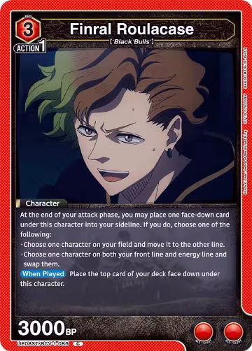 Finral Roulacase (UE08ST/BCV-1-085), Black Clover Starter Deck — Union Arena card price