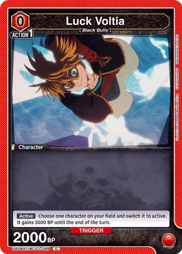 Luck Voltia (UE08ST/BCV-1-089), Black Clover Starter Deck — Union Arena card price