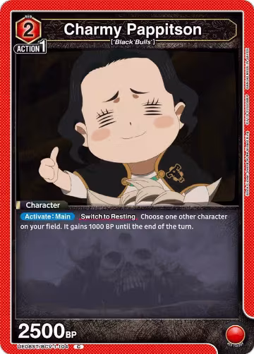 Charmy Pappitson (UE08ST/BCV-1-104), Black Clover Starter Deck — Union Arena card price