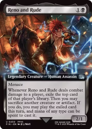 Reno and Rude (Extended Art) (450), FINAL FANTASY — Magic card price
