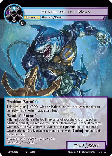 Hunter of the Maws (TOP-079 N), Ten Oaths of Protopaterpolis' War — Force of Will card price