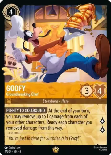 Goofy - Groundbreaking Chef (4/204), Reign of Jafar — Lorcana card price