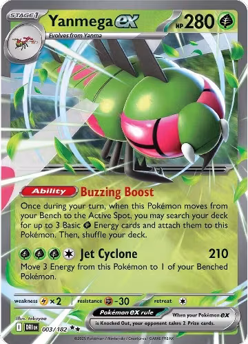 Yanmega ex - 003/182 (003/182), Destined Rivals — Pokémon card price