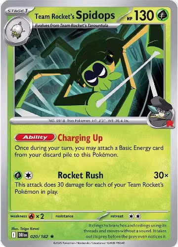 Team Rocket's Spidops - 020/182 (020/182), Destined Rivals — Pokémon card price