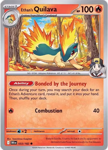 Ethan's Quilava (033/182), Destined Rivals — Pokémon card price