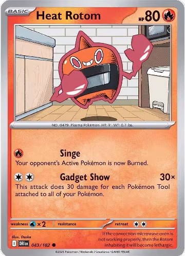 Heat Rotom (043/182), Destined Rivals — Pokémon card price