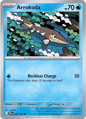 Arrokuda (062/182), Destined Rivals — Pokémon card price