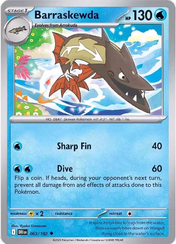 Barraskewda (063/182), Destined Rivals — Pokémon card price