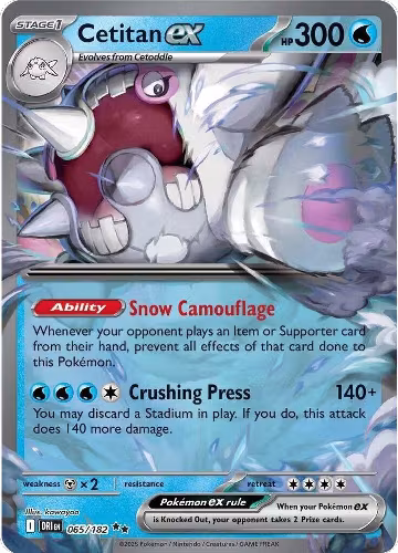Cetitan ex - 065/182 (065/182), Destined Rivals — Pokémon card price