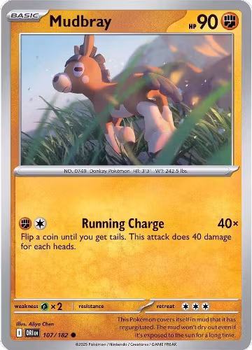 Mudbray (107/182), Destined Rivals — Pokémon card price