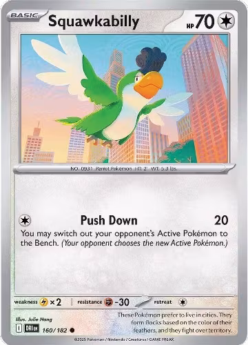 Squawkabilly (160/182), Destined Rivals — Pokémon card price
