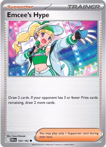 Emcee's Hype - 163/182 (163/182), Destined Rivals — Pokémon card price