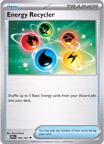 Energy Recycler (164/182), Destined Rivals — Pokémon card price