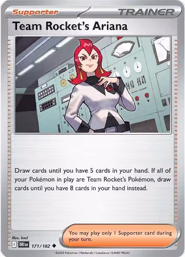 Team Rocket's Ariana - 171/182 (171/182), Destined Rivals — Pokémon card price