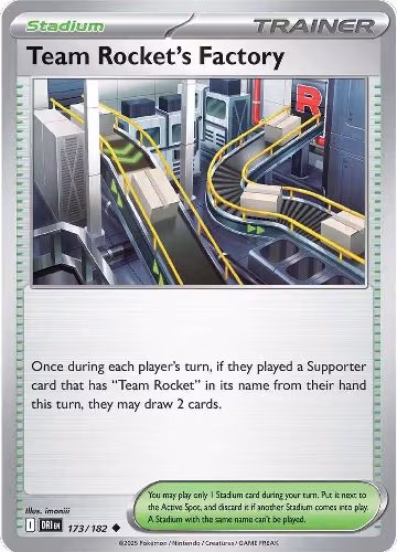 Team Rocket's Factory (173/182), Destined Rivals — Pokémon card price