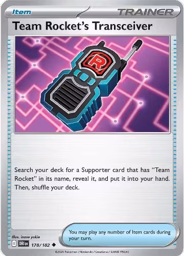 Team Rocket's Transceiver (178/182), Destined Rivals — Pokémon card price