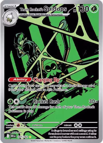 Team Rocket's Spidops - 187/182 (187/182), Destined Rivals — Pokémon card price