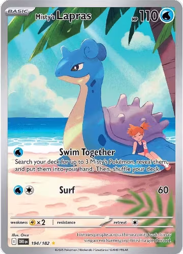 Misty's Lapras - 194/182 (194/182), Destined Rivals — Pokémon card price