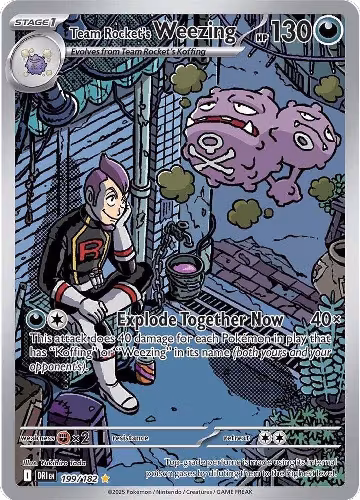 Team Rocket's Weezing - 199/182 (199/182), Destined Rivals — Pokémon card price