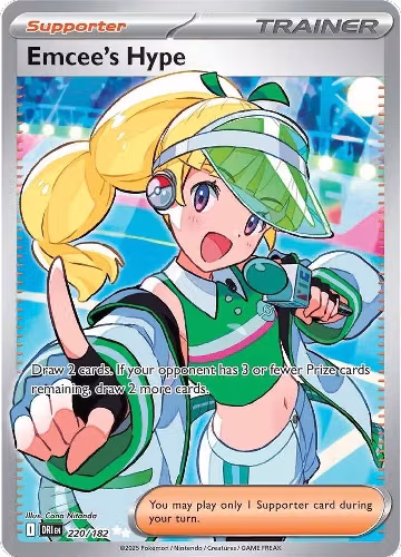 Emcee's Hype - 220/182 (220/182), Destined Rivals — Pokémon card price
