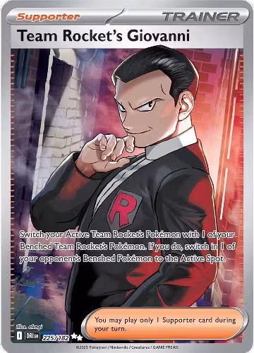 Team Rocket's Giovanni - 225/182 (225/182), Destined Rivals — Pokémon card price