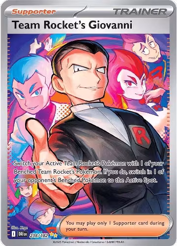 Team Rocket's Giovanni - 238/182 (238/182), Destined Rivals — Pokémon card price