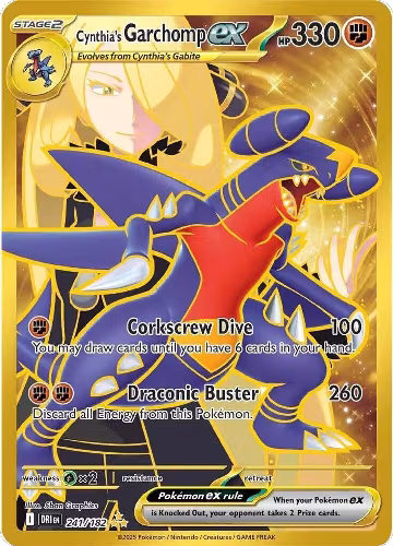 Cynthia's Garchomp ex - 241/182 (241/182), Destined Rivals — Pokémon card price