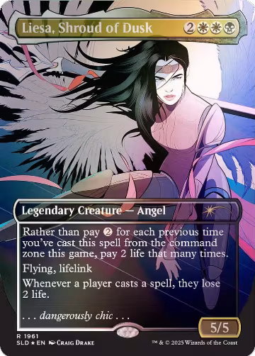 Liesa, Shroud of Dusk (Rainbow Foil) (1961), Secret Lair Drop Series — Magic card price