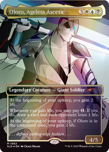 Oloro, Ageless Ascetic (Rainbow Foil) (1962), Secret Lair Drop Series — Magic card price