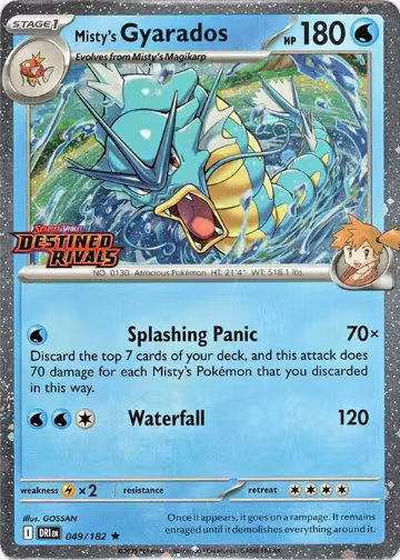 Misty's Gyarados (Prerelease) (049/182), Miscellaneous Cards & Products — Pokémon card price