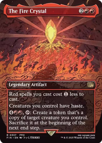 The Fire Crystal (Borderless) (337), FINAL FANTASY — Magic card price