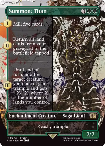 Summon: Titan (Borderless) (373), FINAL FANTASY — Magic card price